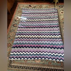 Missoni for target twin sized throw and matching framed Missoni wall tile